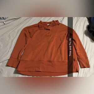 Time and Tru Rust Pullover Sweatshirt
